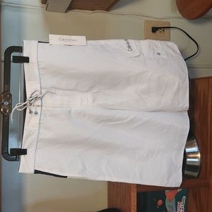Calvin Klein Men's Swim Shorts White M